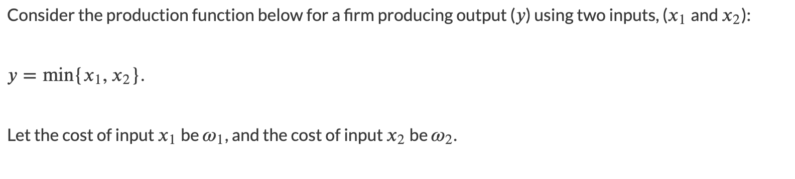 Solved Consider the production function below for a firm | Chegg.com