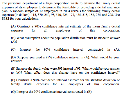 Solved The Personnel Department Of A Large Corporation Wants | Chegg.com