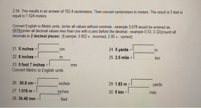 5 foot hotsell 5 in metric