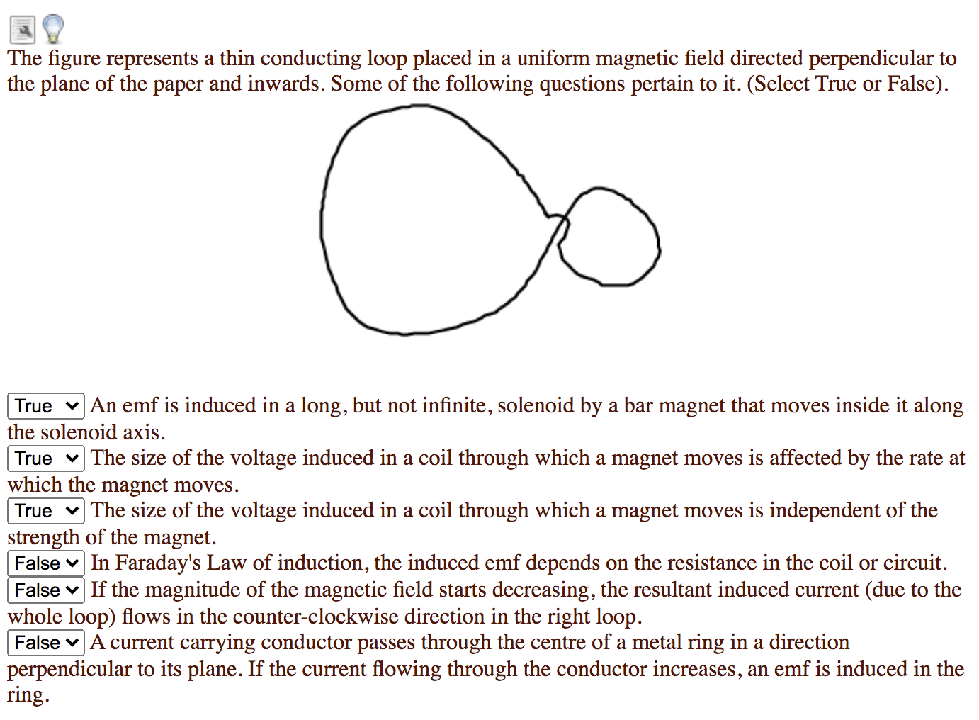 Solved The figure represents a thin conducting loop placed | Chegg.com