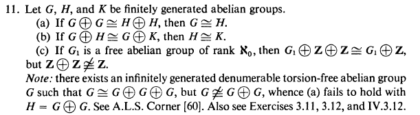 Solved 11. Let G,H, And K Be Finitely Generated Abelian | Chegg.com