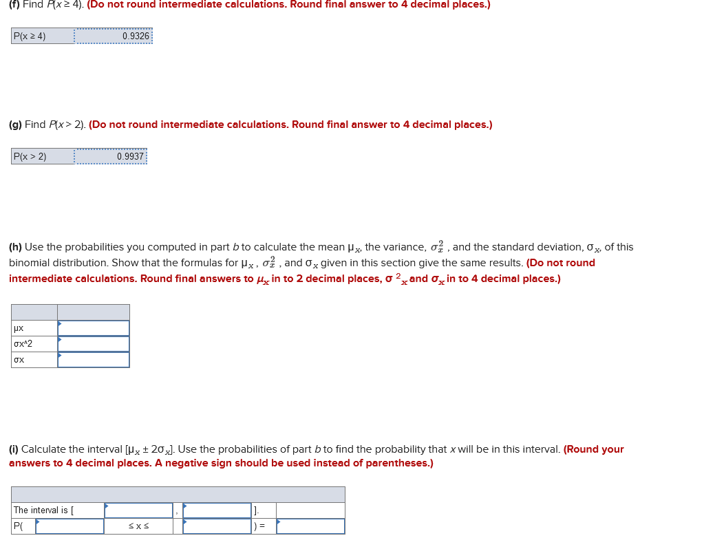 Solved Suppose that x is a binomial random variable with | Chegg.com