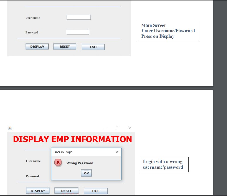 Design and implement a simple java application using | Chegg.com