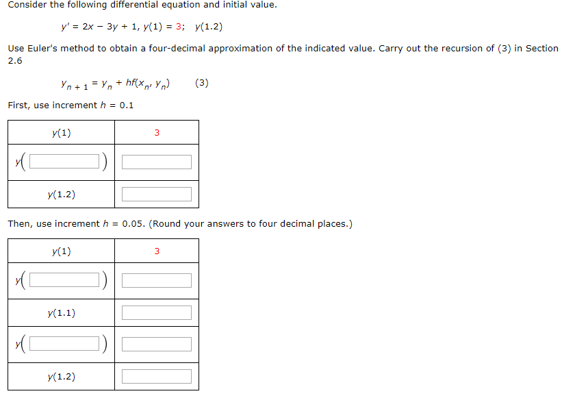 Consider The Following Differential Equation And Chegg Com