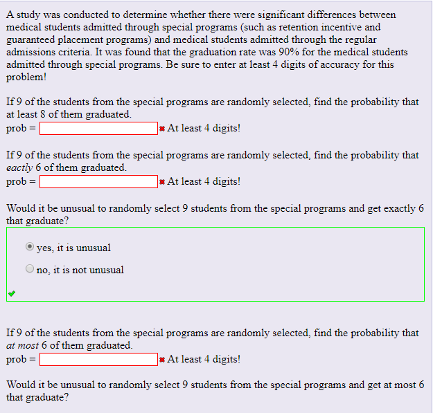 Solved A study was conducted to determine whether there were | Chegg.com