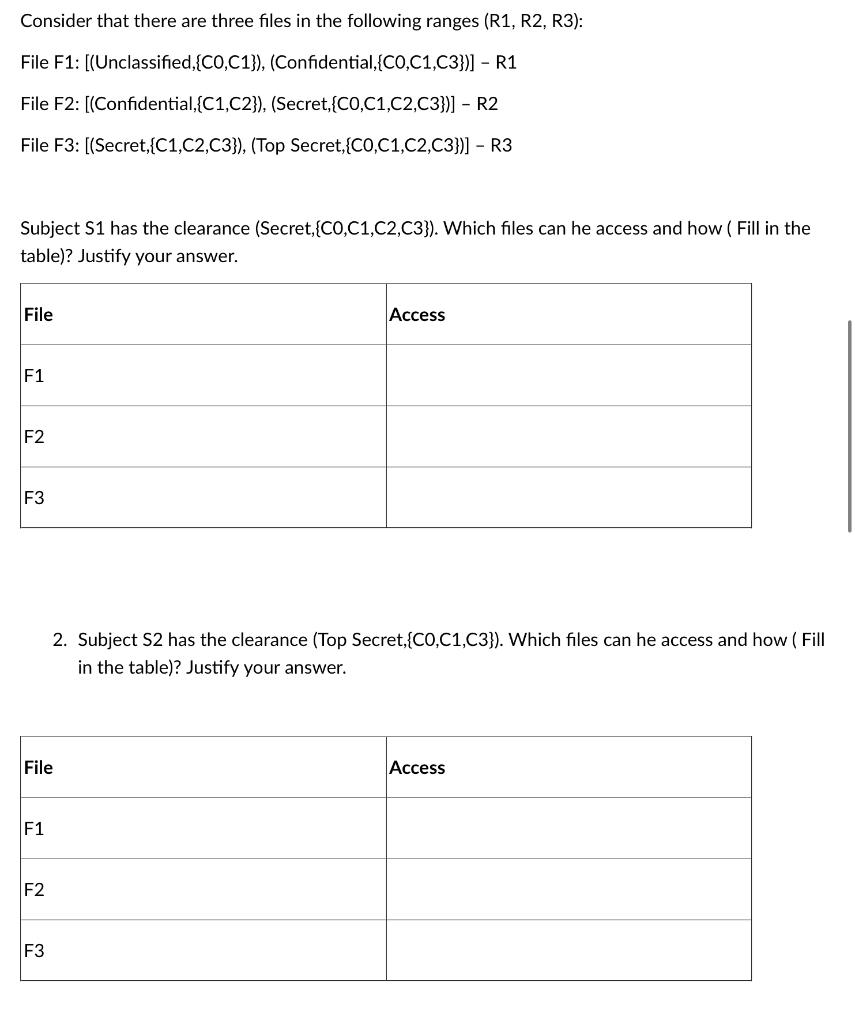 Solved Consider that there are three files in the following | Chegg.com