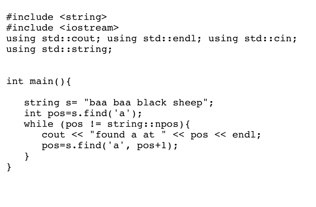 Solved Strings, File I/O You are free to use a single or | Chegg.com