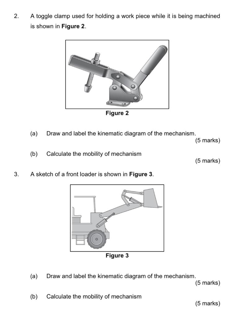 Solved 2. A toggle clamp used for holding a work piece while