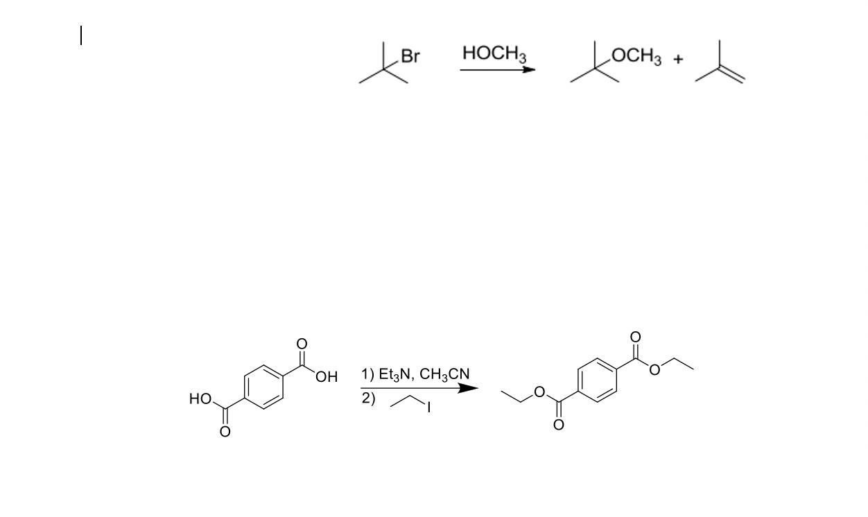 Solved | Br HOCH3 LOCH3 + ОН 1) Et3N, CH3CN 2) goh Но, | Chegg.com