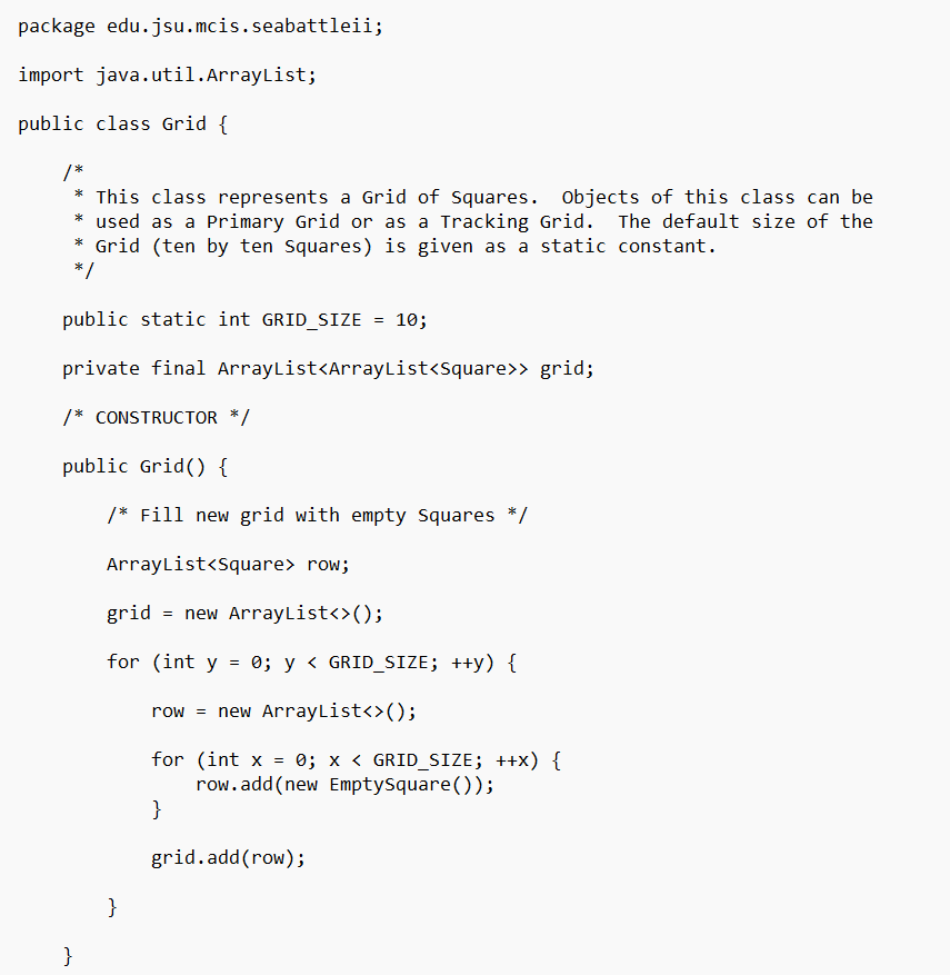 Solved CS232 Project \#2: Sea Battle II For this project, | Chegg.com