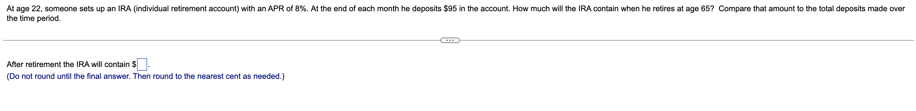 Solved Find the savings plan balance after 2 years with an | Chegg.com