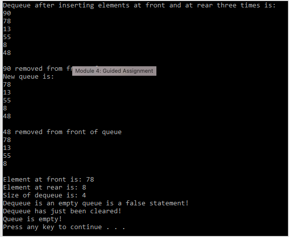 Solved public interface DequeInterface { void | Chegg.com