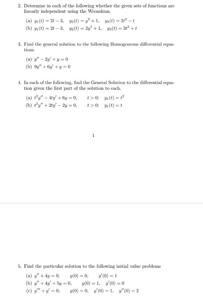 Solved 2. Determine in each of the following whether the | Chegg.com