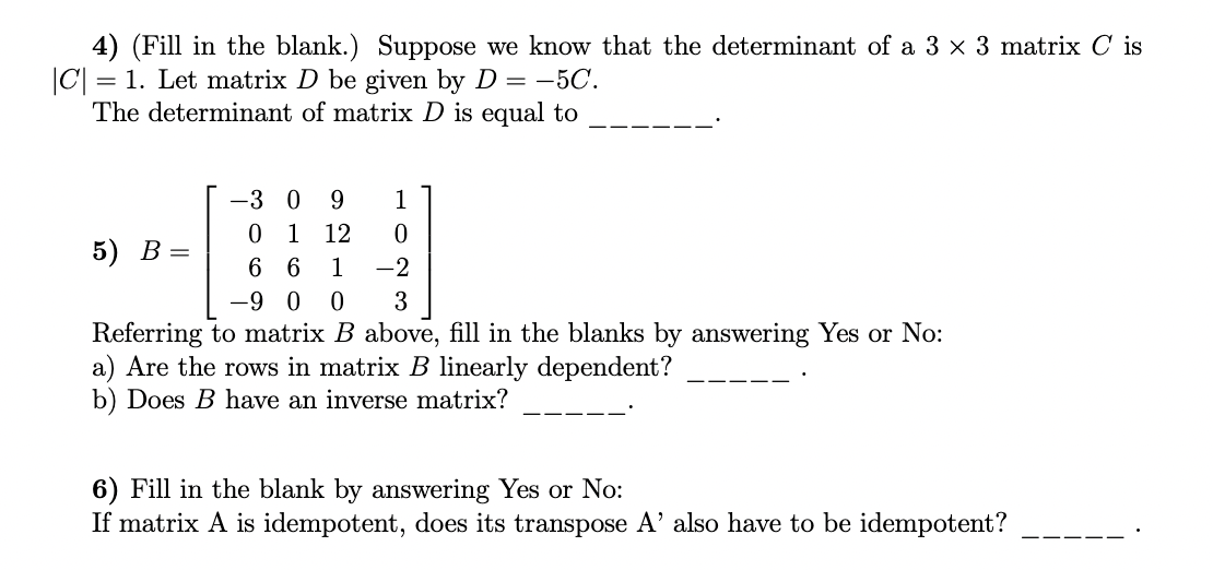 Solved 4) (Fill In The Blank.) Suppose We Know That The | Chegg.com