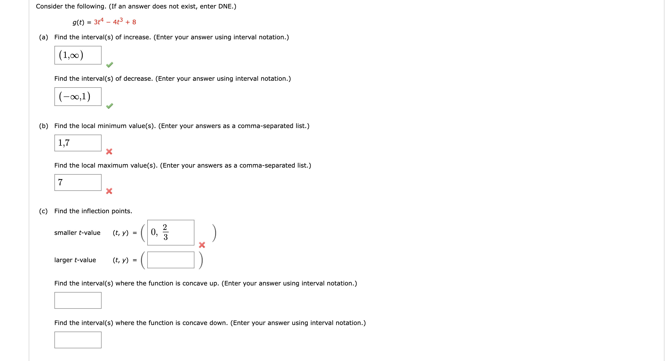 Solved Consider the following. (If an answer does not exist, | Chegg.com