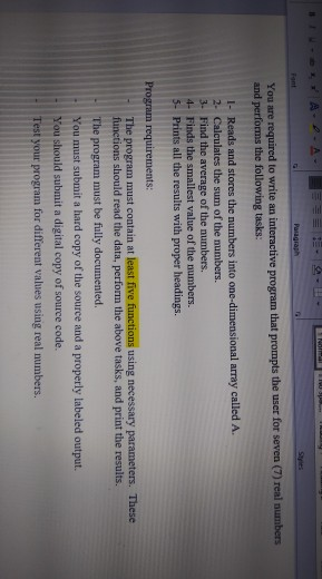 Solved Paragraph You are required to write an interactive | Chegg.com