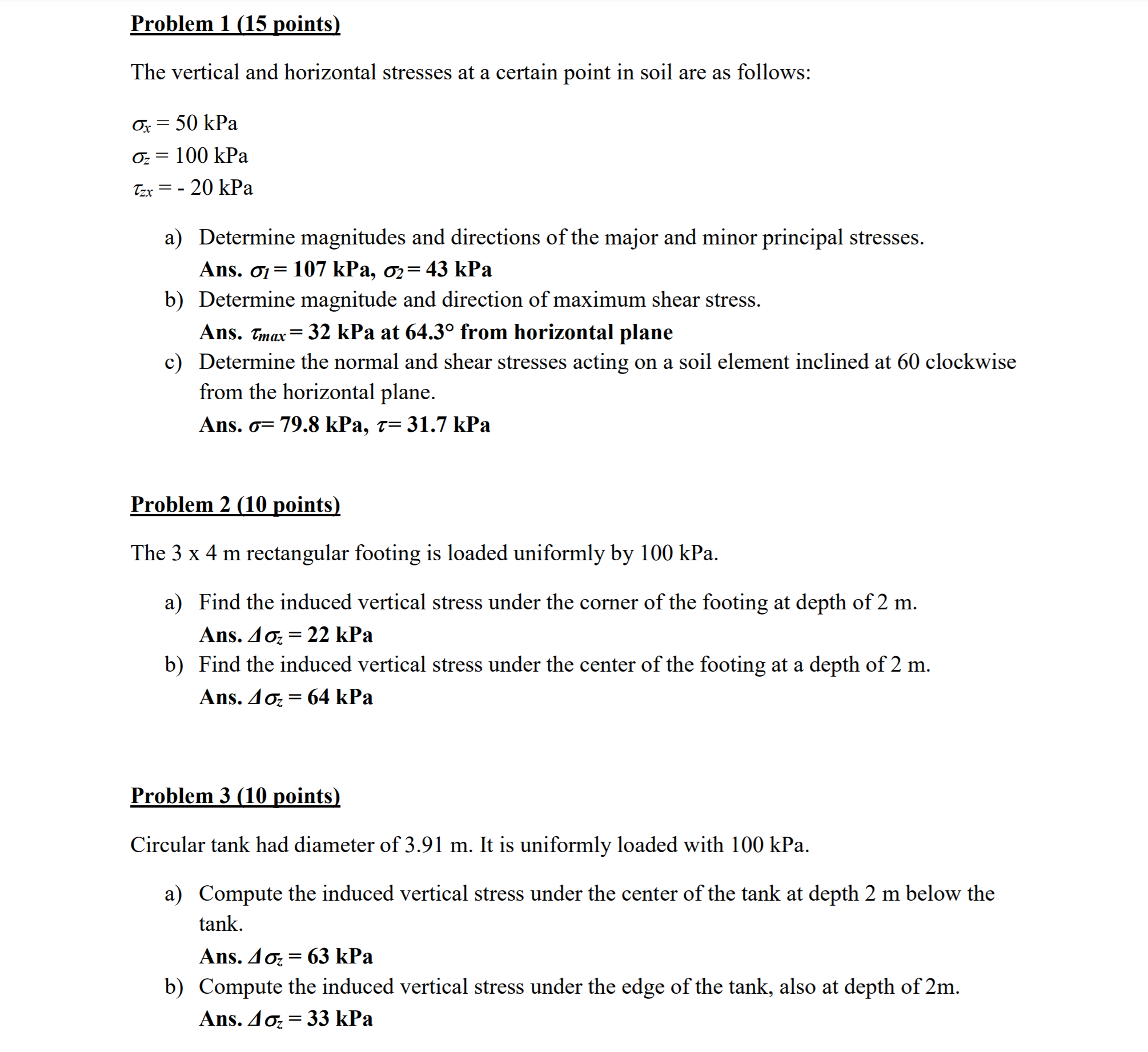 Solved Problem 1 (15 points) The vertical and horizontal | Chegg.com