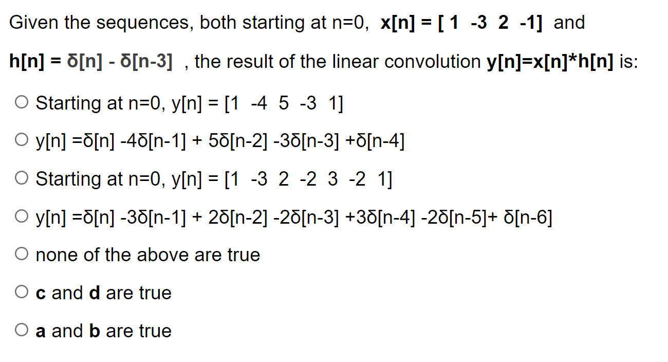 Solved Given The Sequences, Both Starting At | Chegg.com