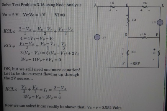 Solved Solve the problem using Mesh Analysis. NOTE: This is | Chegg.com