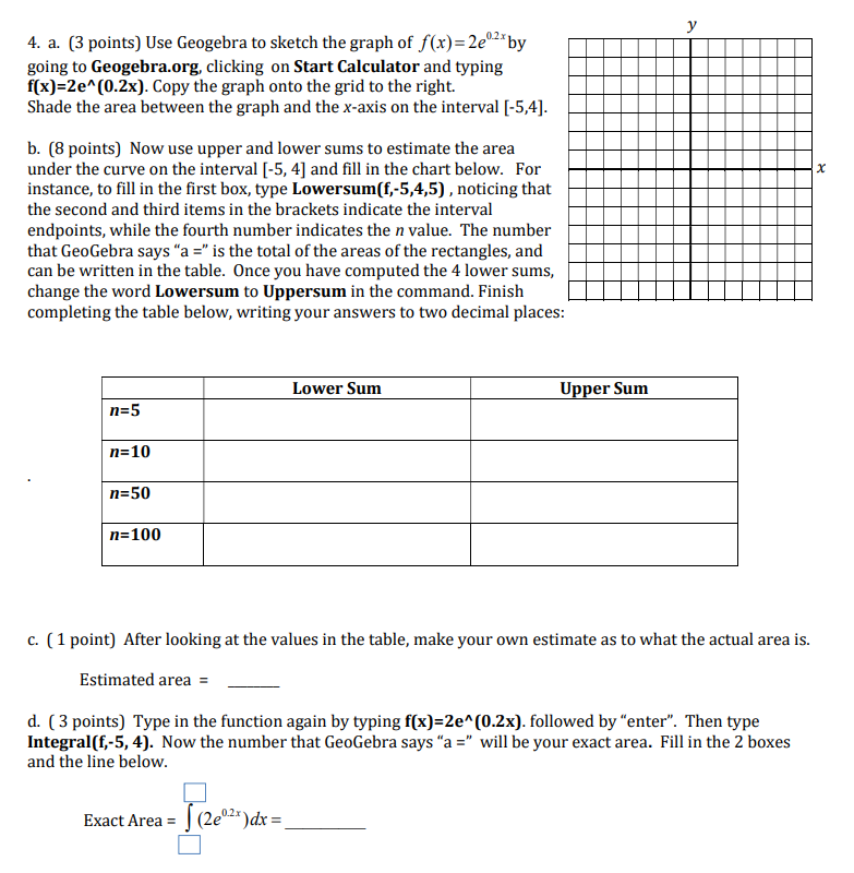 Y H 4 A 3 Points Use Geogebra To Sketch The Graph Chegg Com