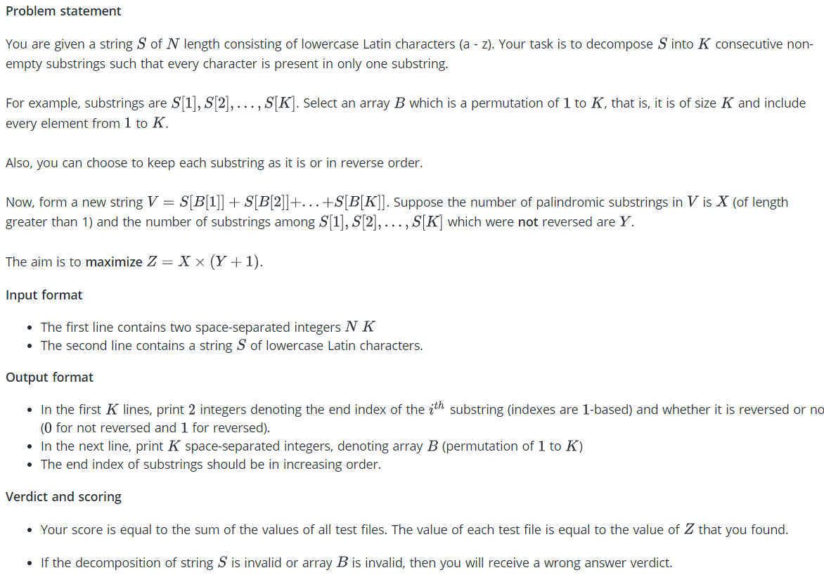 Solved Problem Statement You Are Given A String S Of N Chegg