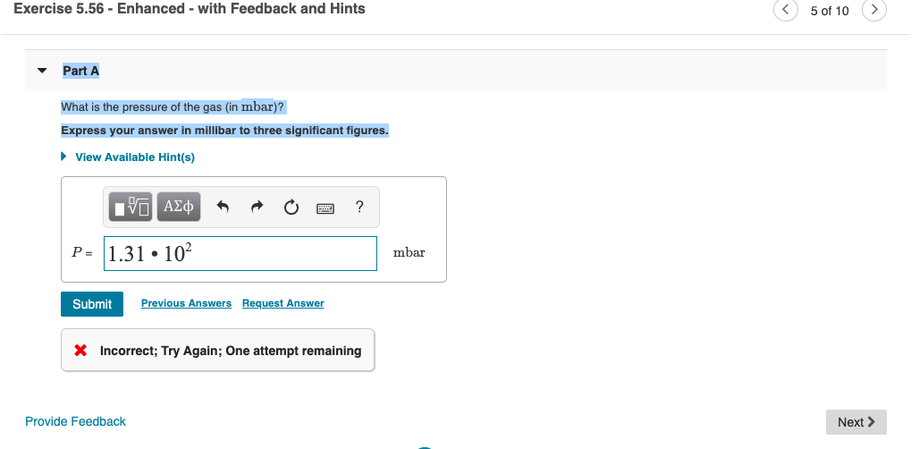 Solved A sample of N2O gas has a density of 3.10 gL−1 at 298
