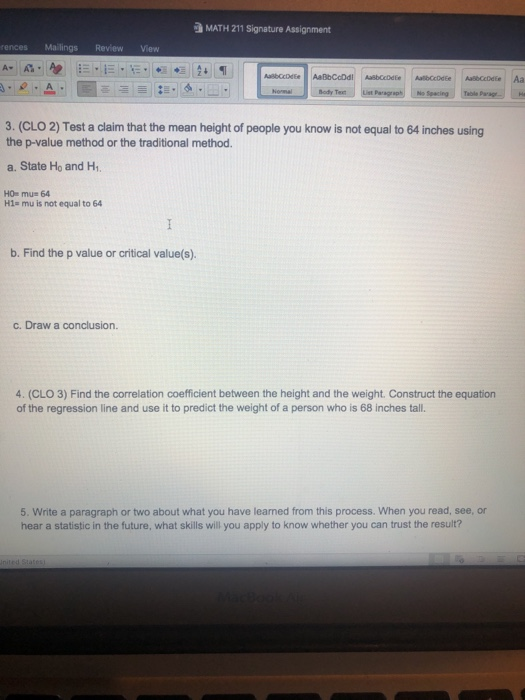 Solved math 211 signature assignment rences mailings review chegg