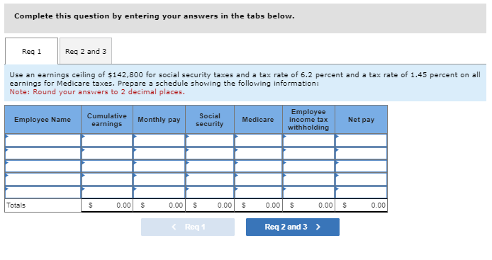 Solved Problem 10.4A (Algo) Computing gross earnings, | Chegg.com image.