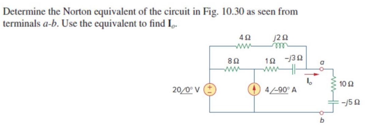 Solved Determine The Norton Equivalent Of The Circuit In | Chegg.com