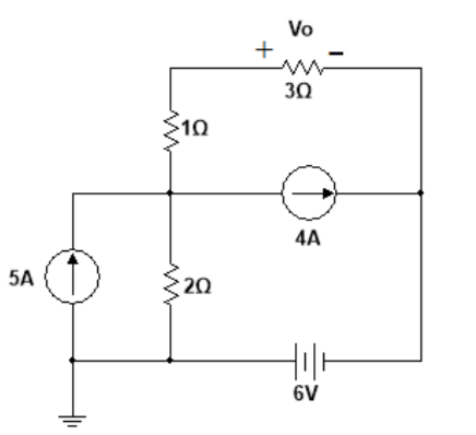 Solved Applying the superposition theorem in the circuit of | Chegg.com