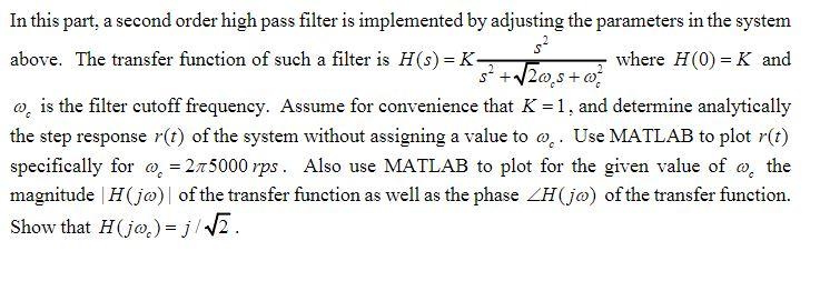Solved -00 The block diagram shown below implements a | Chegg.com