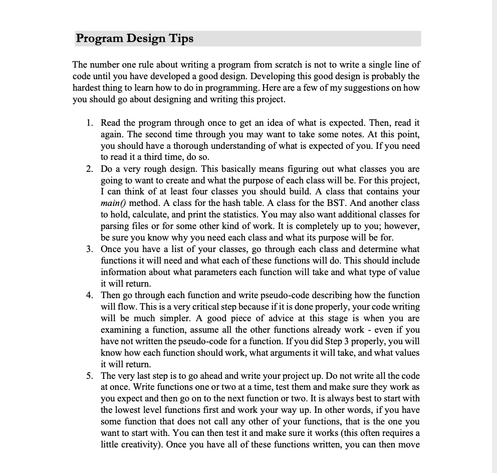 Project Details Word Games Basic Program For this | Chegg.com