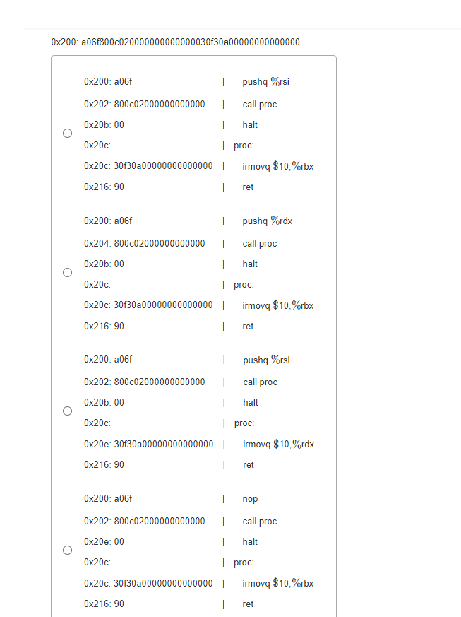 Solved Part A For each byte sequence listed, determine the | Chegg.com