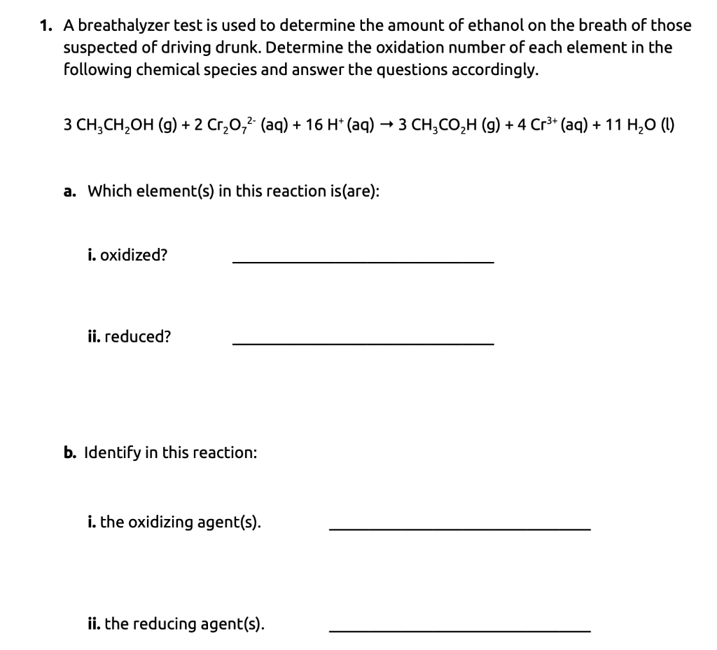 Solved 1. A breathalyzer test is used to determine the