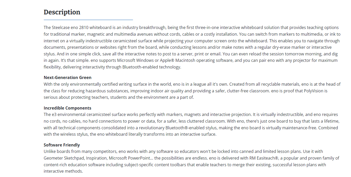 Solved read about electronic whiteboards. What advantages