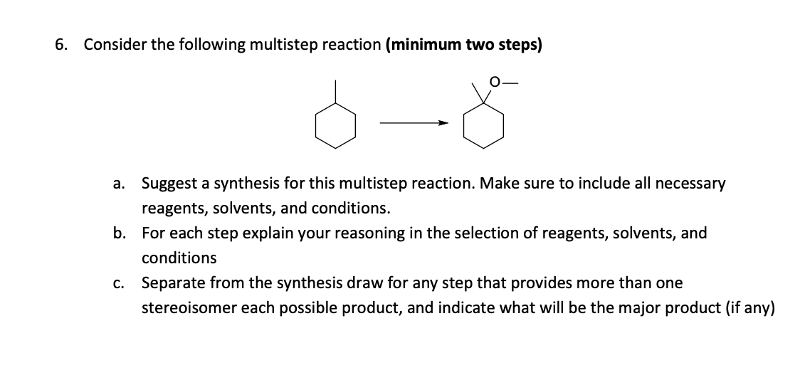 Solved 6. Consider the following multistep reaction (minimum | Chegg.com