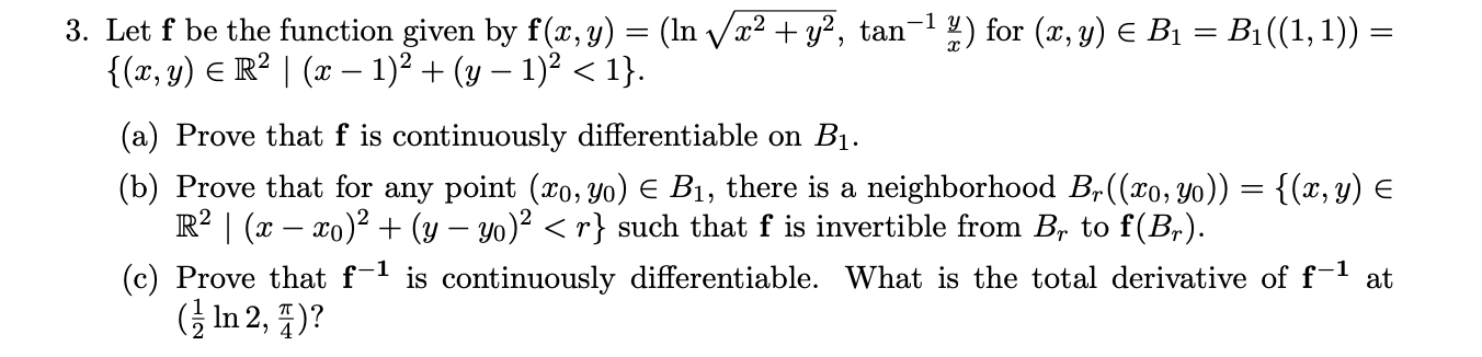 Solved 3. Let f be the function given by | Chegg.com