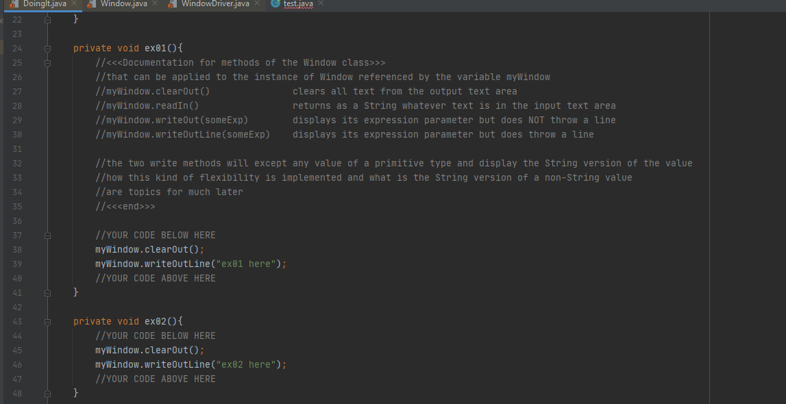 Doinglt.java o Window.java WindowDriver.java | Chegg.com