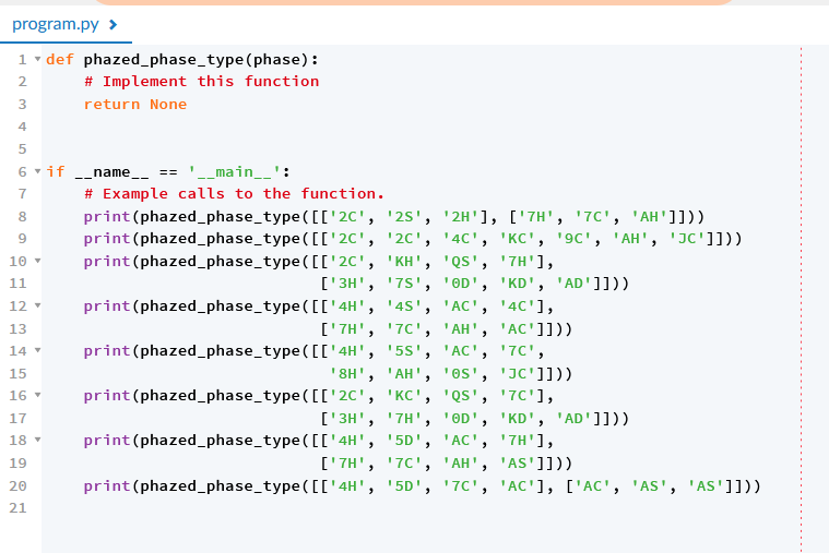 Solved Example calls to the function are: >>> | Chegg.com