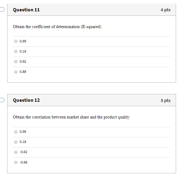 Solved Question 8 4 pts Use the following to answer the next | Chegg.com