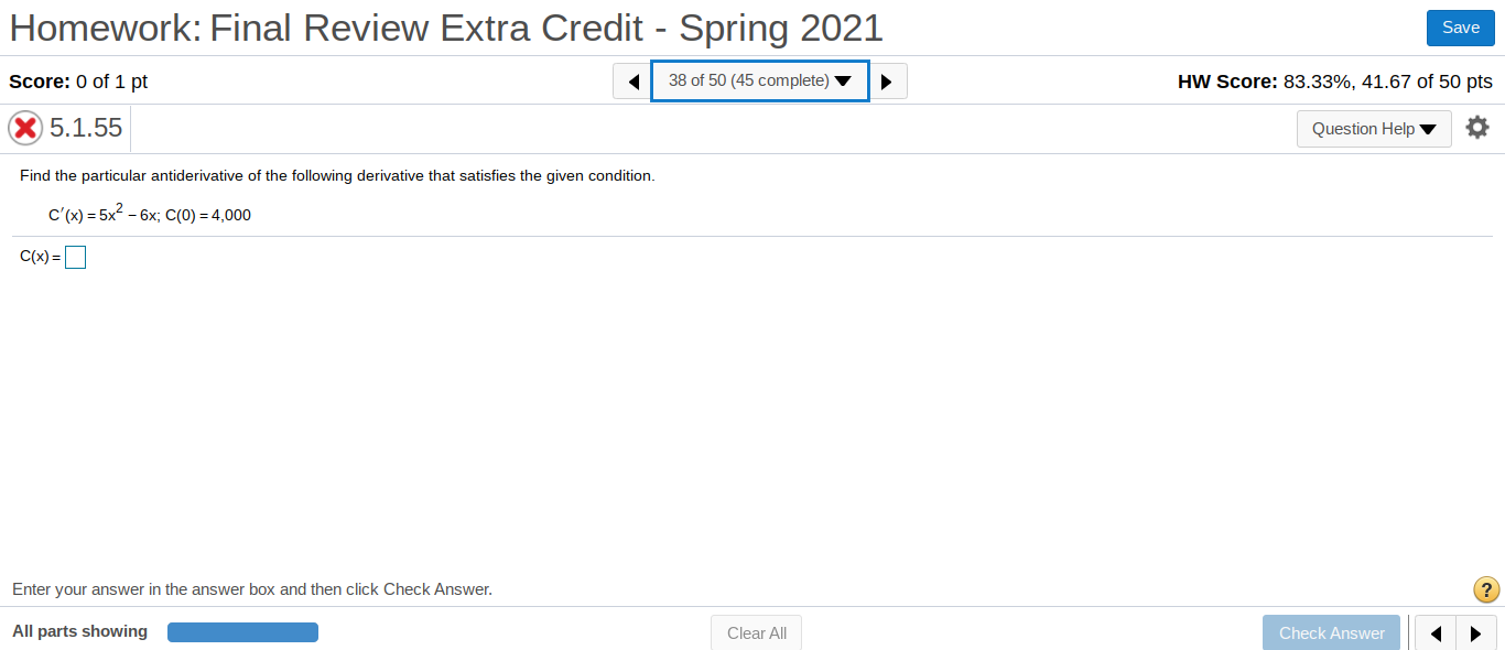 Solved Homework: Final Review Extra Credit - Spring 2021 | Chegg.com