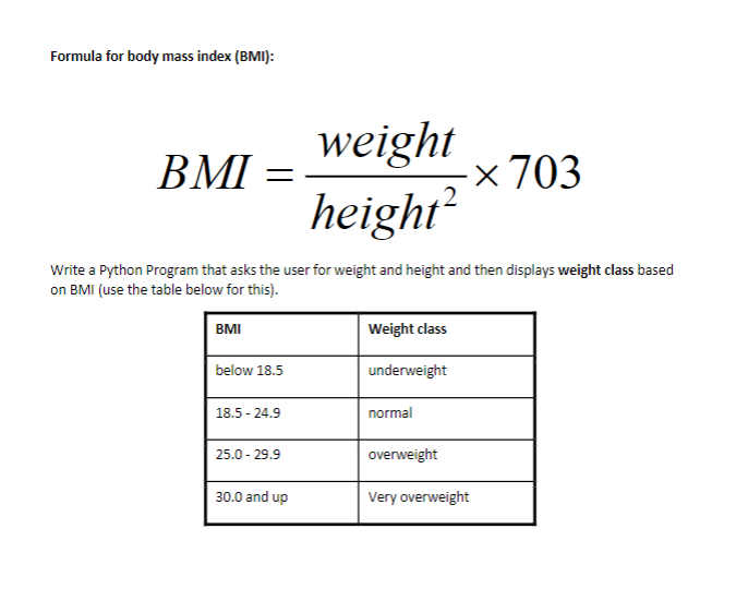 Normal Bmi Weight And Height Aljism Blog 3451