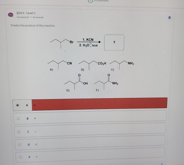 Solved Q24.18 - Level 1 Homework – Unanswered Predict the | Chegg.com