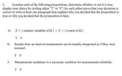 Solved 2. Examine Each Of The Following Propositions, | Chegg.com