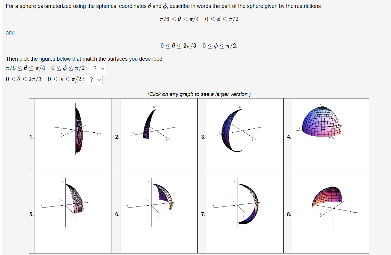 Solved For a sphere parameterized using the spherical | Chegg.com