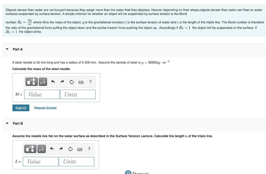 Objects denser than water are not buoyant because