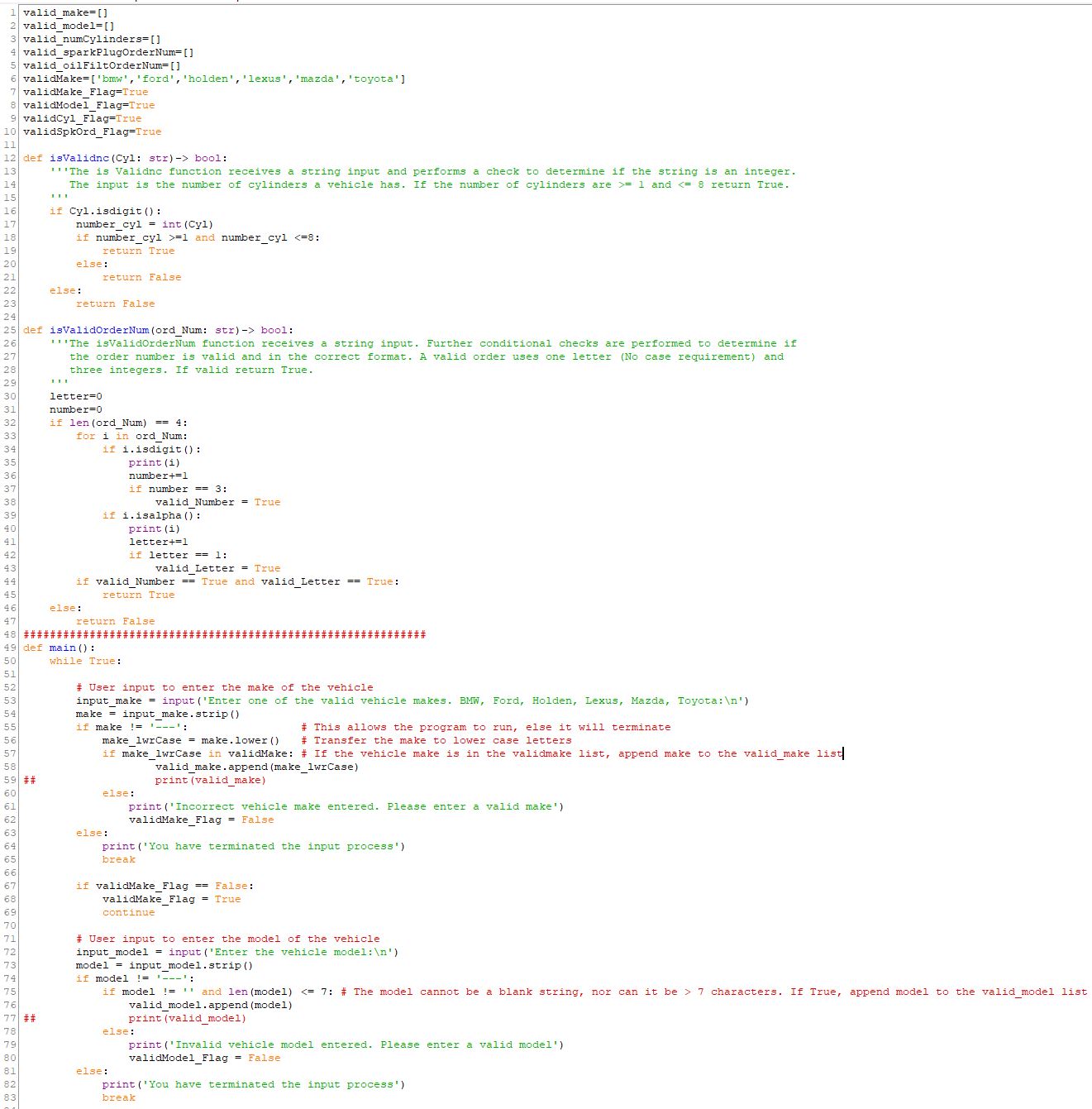 Solved I need some help with my Python code. My biggest | Chegg.com