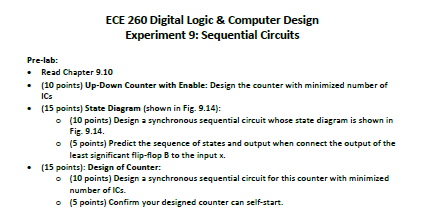 ECE 260 Digital Logic & Computer Design Experiment 9: | Chegg.com