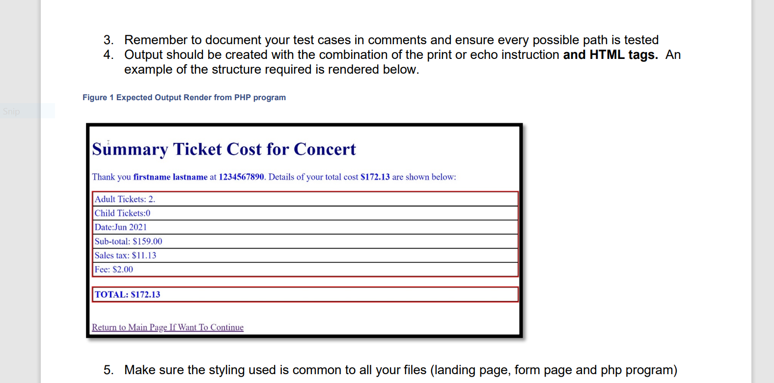 Solved What can I do to improve my PHP code for a summary of | Chegg.com