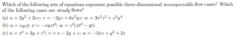 Solved Which Of The Following Sets Of Equations Represent 0732